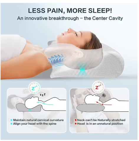 Kalara Home™ Ergonomic Cervical Traction Pillow